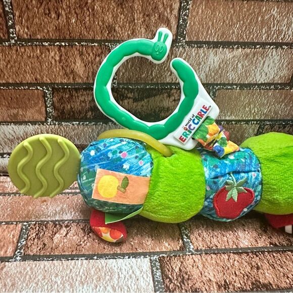 Very Hungry Caterpillar Teether Rattle sensory soft toy - Picture 7 of 8